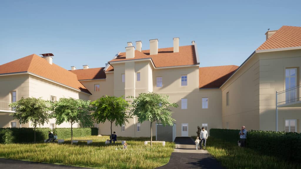 Visualisierung vom Wohnprojekt Palais Henselhof